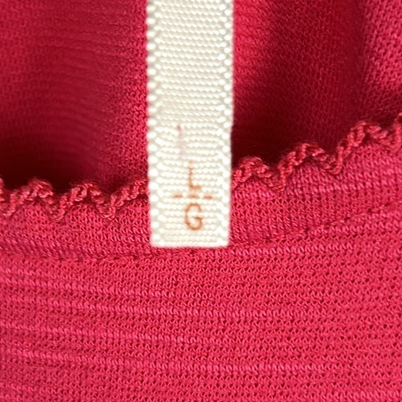 Free People Floral Garden Embroidered Sleeve A Line Dress Large Pink Raspberry - Picture 6 of 13